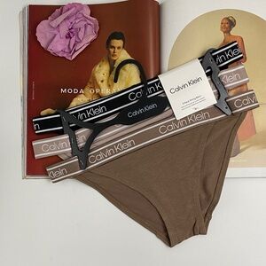 Calvin Klein Women Ultimate Comfort Cheeky String Bikini 3 Pack